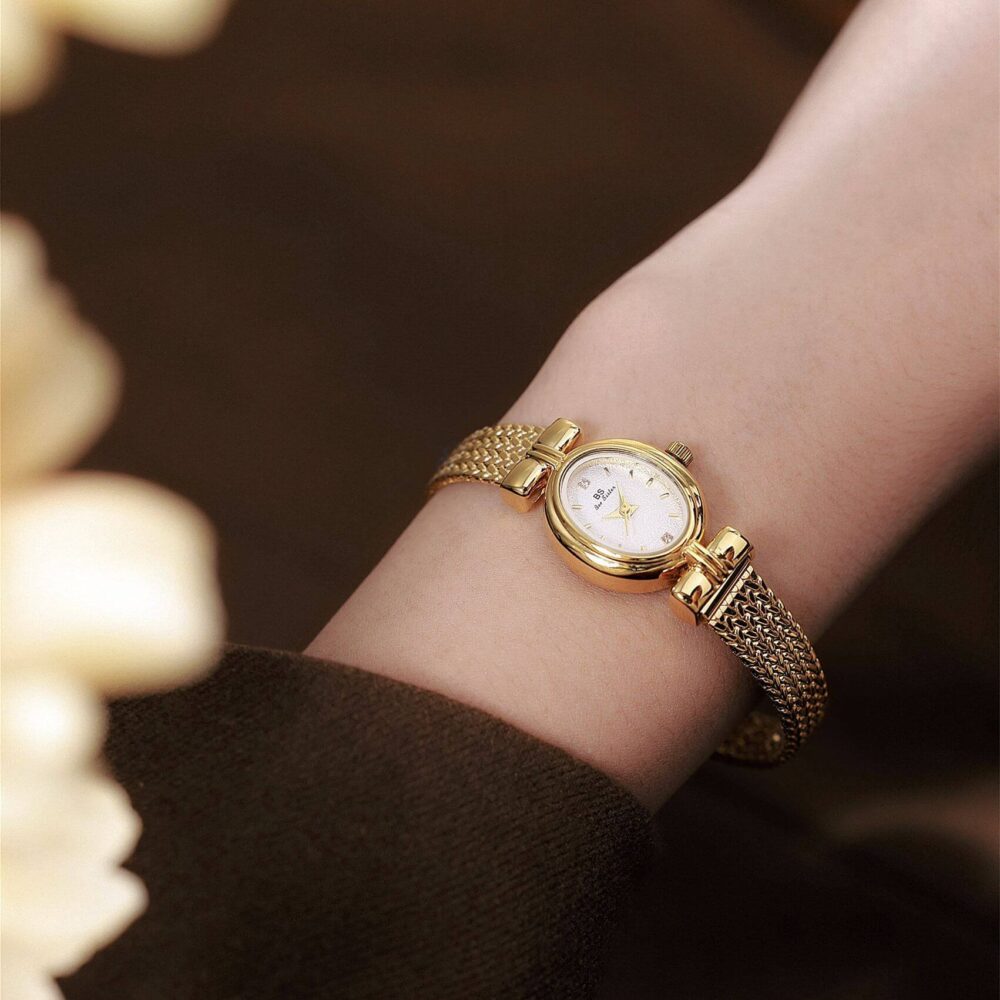 Gold vintage women's watch