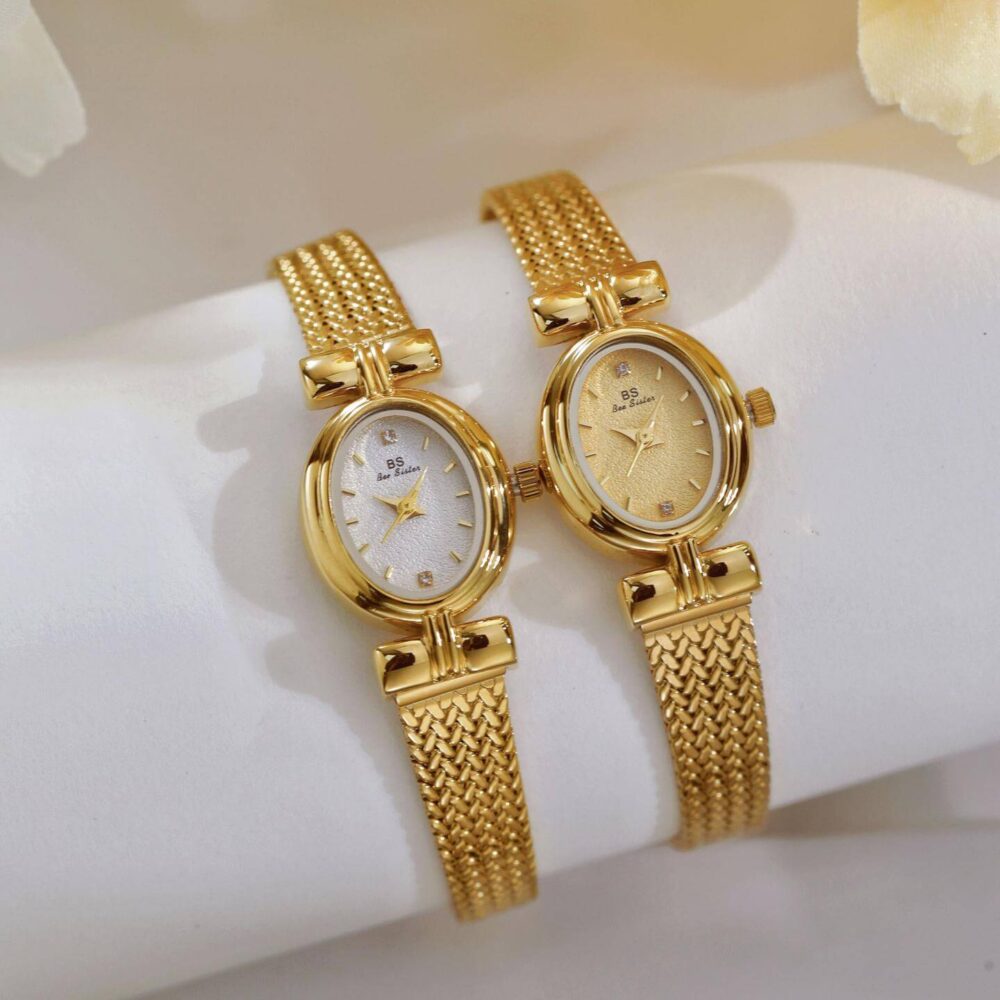 Gold vintage women's watch