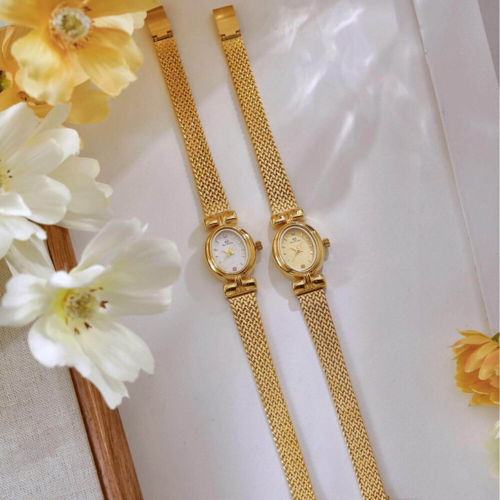 Gold vintage women's watch