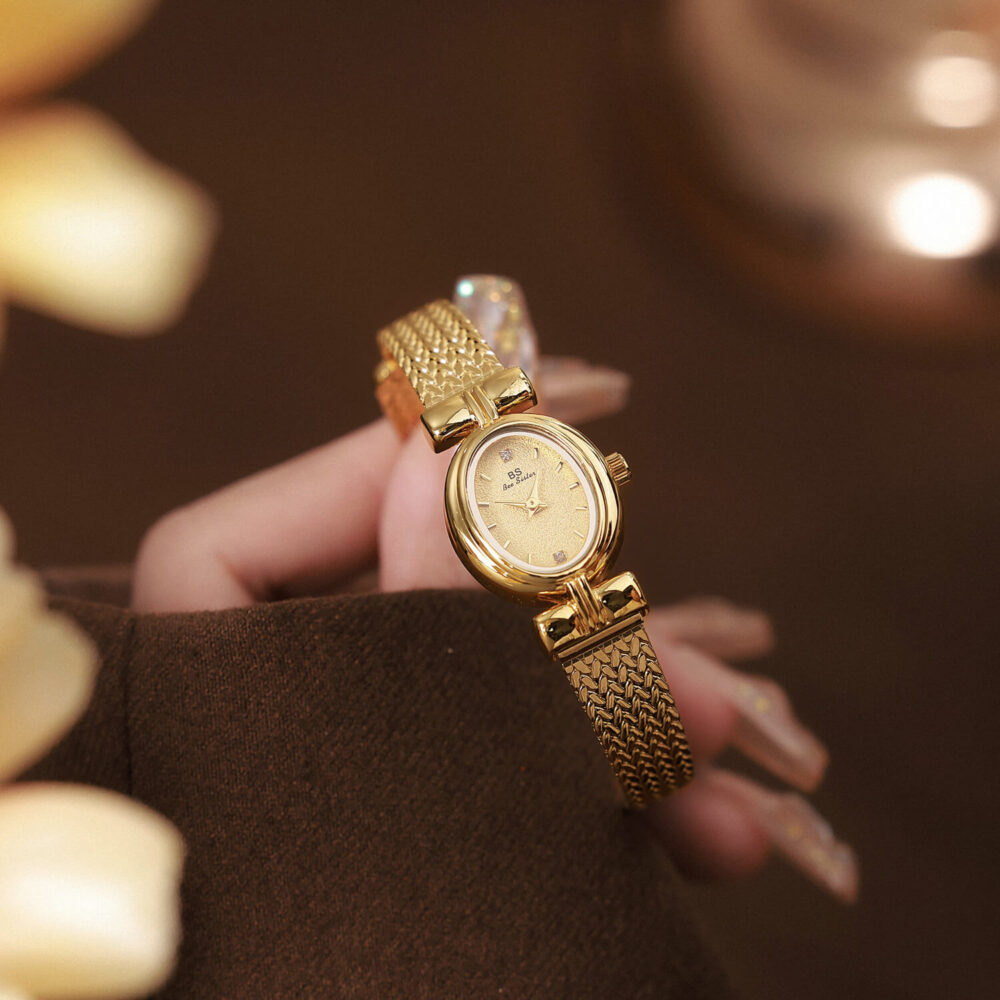 Gold vintage women's watch