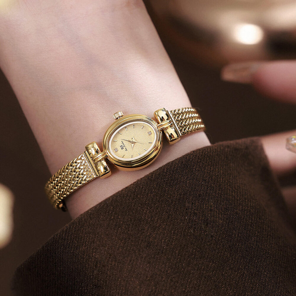 Gold vintage women's watch