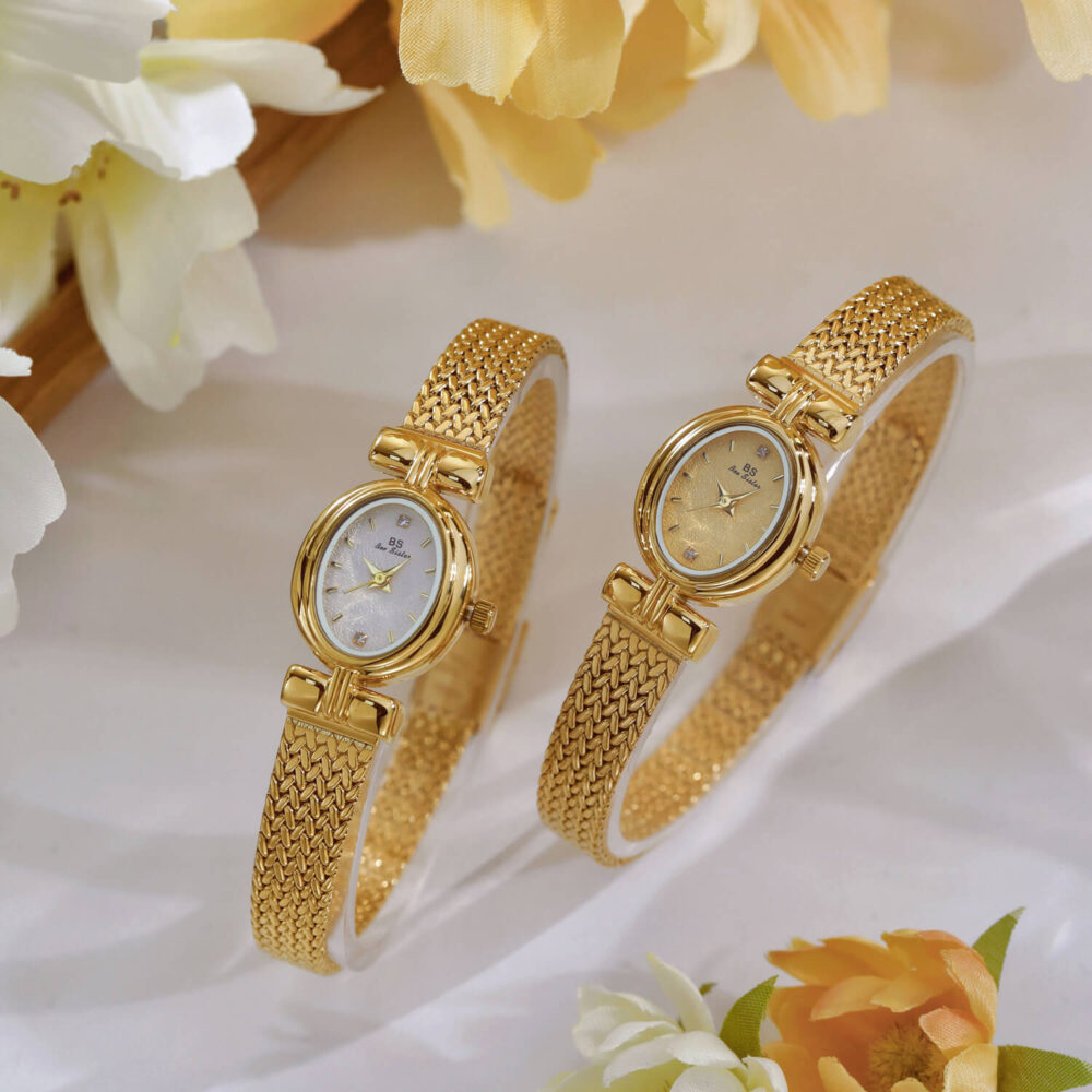 Gold vintage women's watch