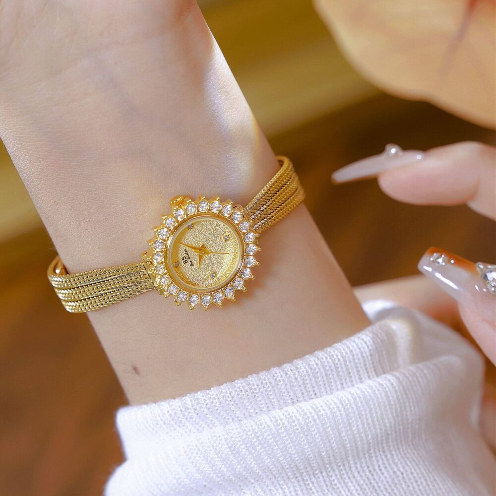 Elegant gold vintage watch