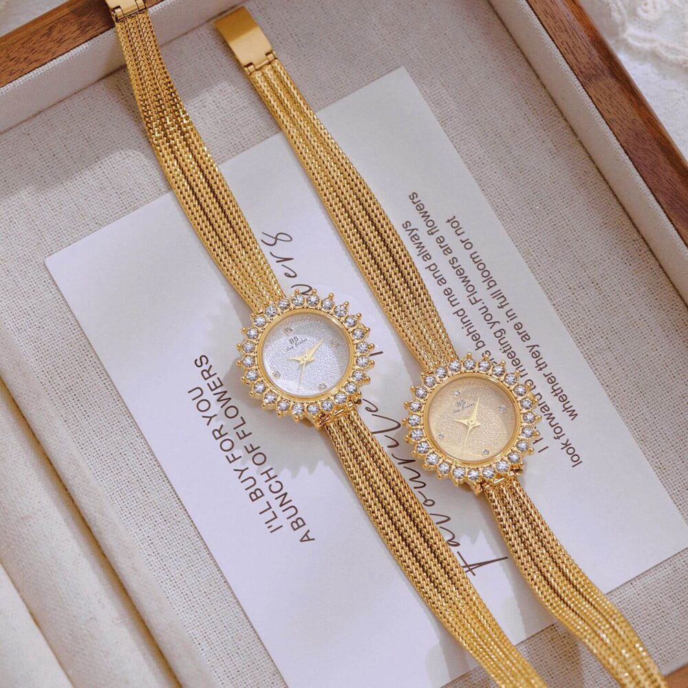 Elegant gold vintage watch