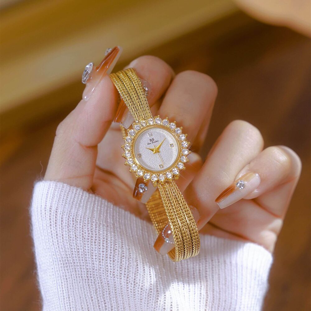 Elegant gold vintage watch