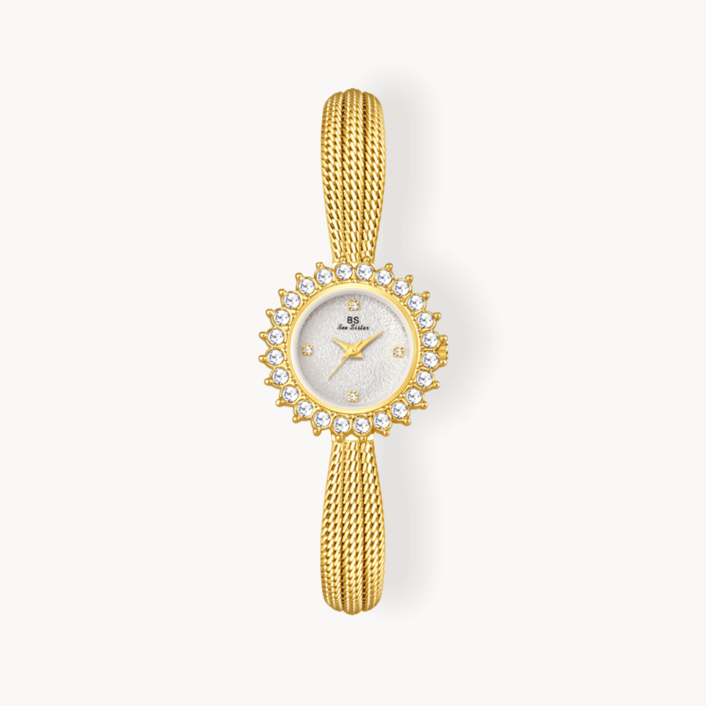 Elegant gold vintage watch