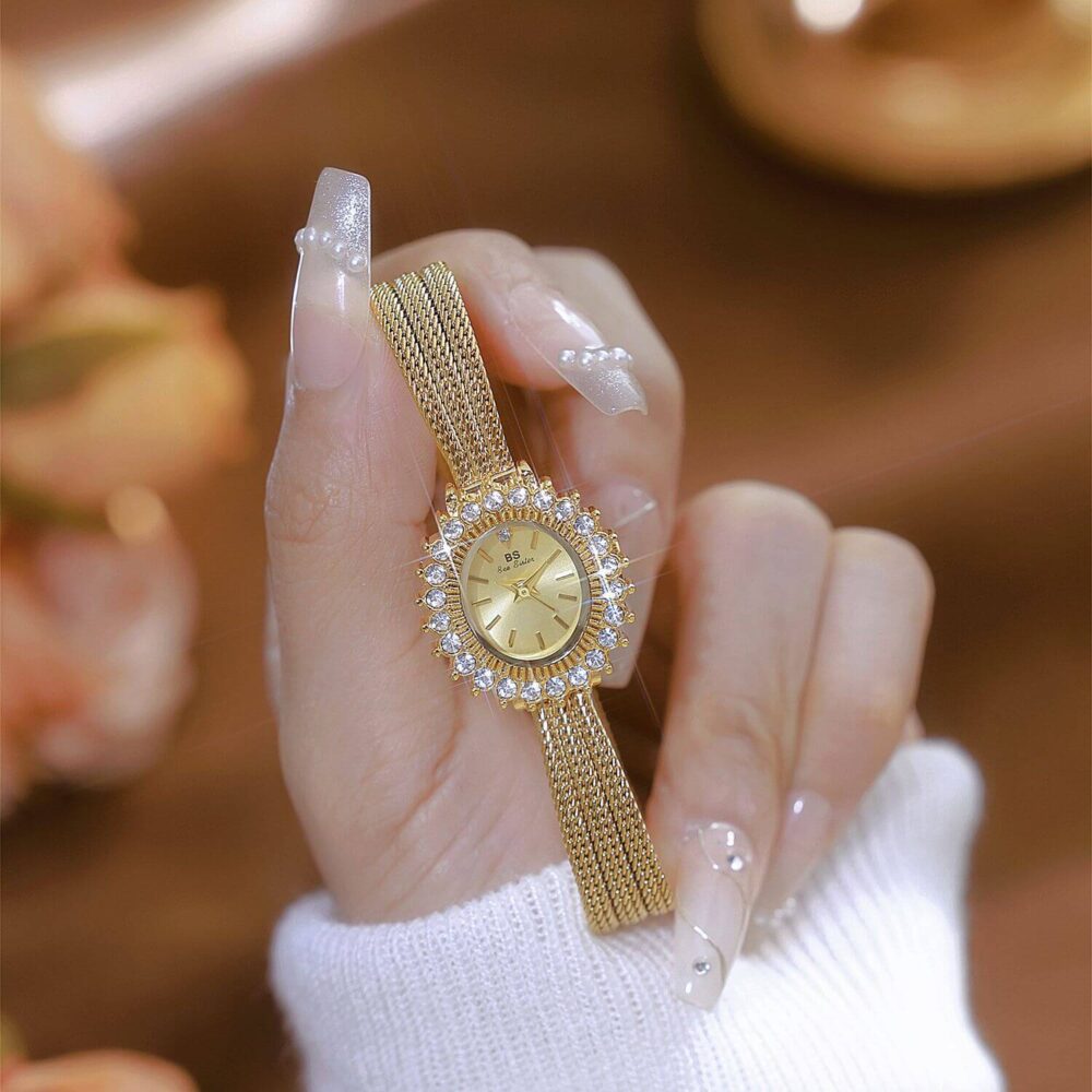 Gold vintage women's watch