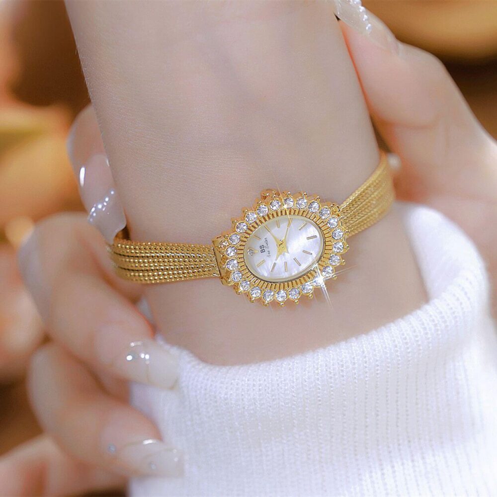 Gold vintage women's watch